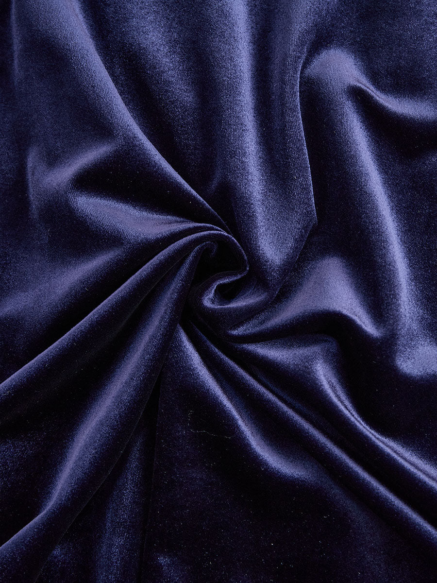 Elissa | Navy Blue Long-Sleeve Midi Dress