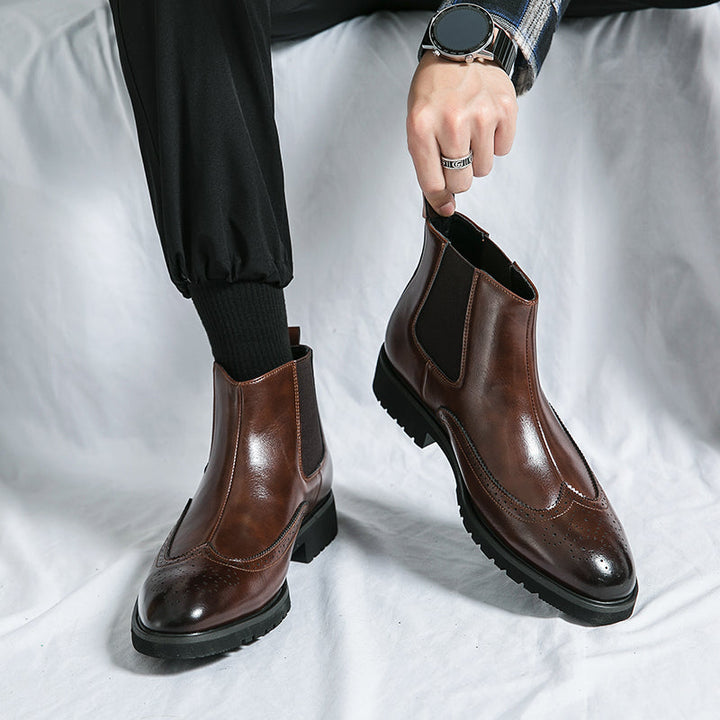 Chasis Genuine Leather Boots