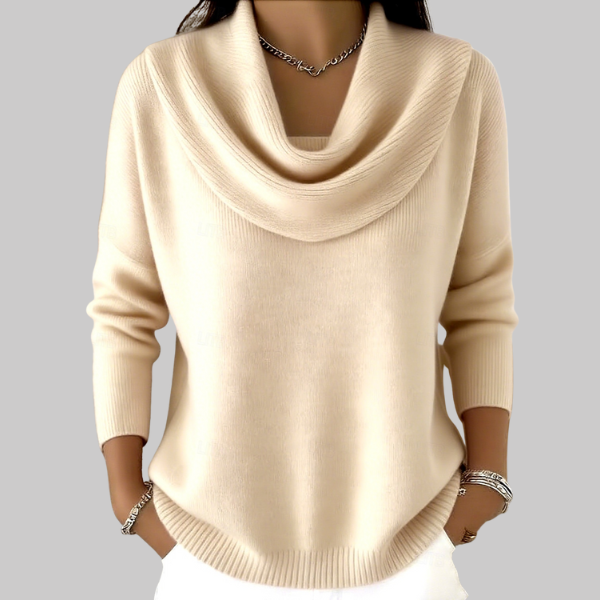 Angela| Soft Cowl Neck Sweater