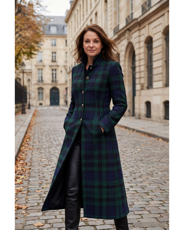 Nancy™ | Timeless Plaid Elegant Coat