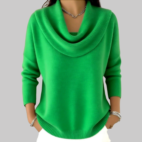 Angela| Soft Cowl Neck Sweater