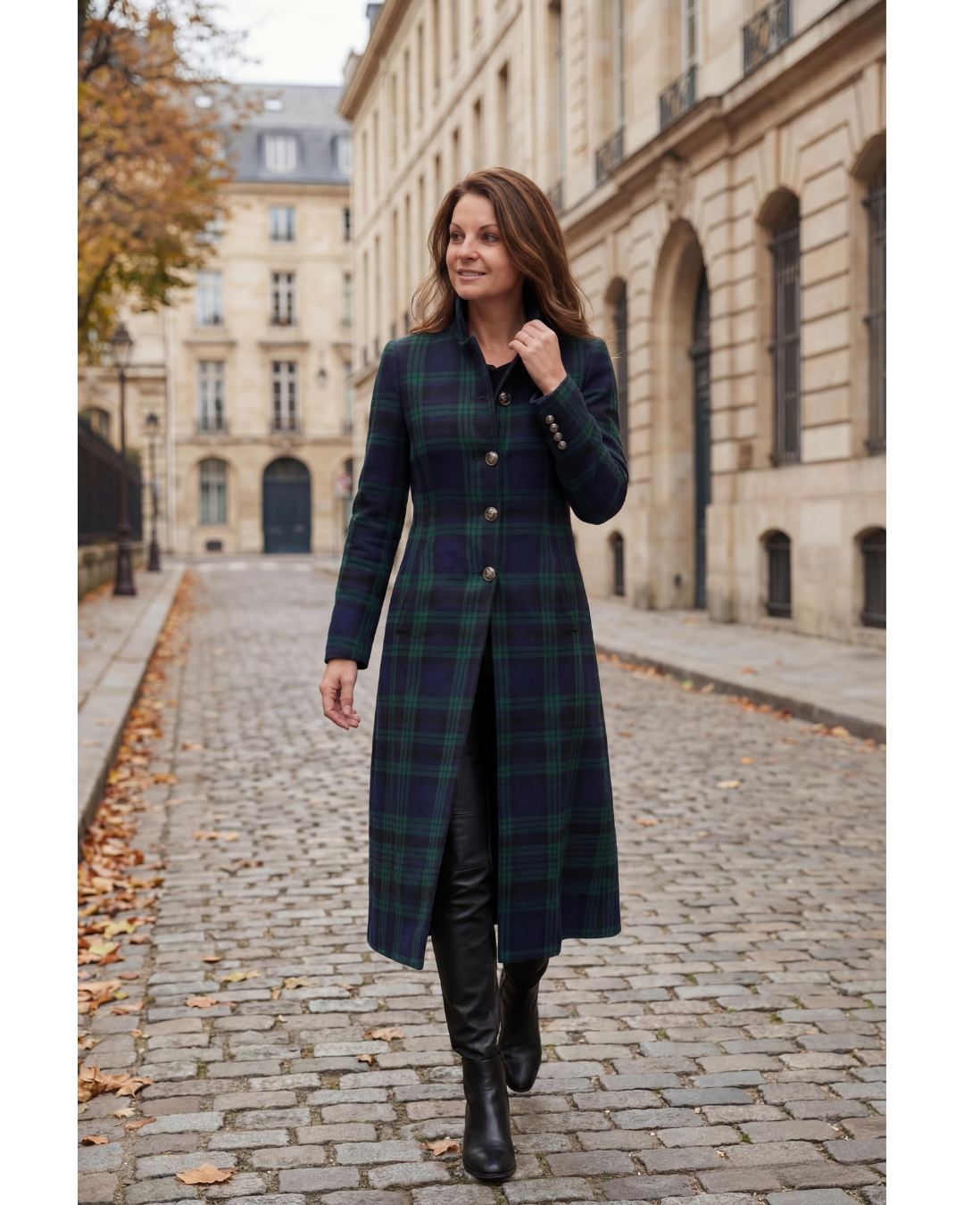 Nancy™ | Timeless Plaid Elegant Coat
