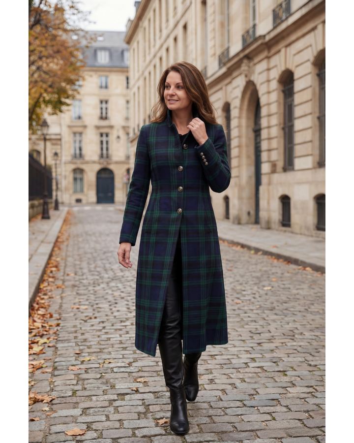 Nancy™ | Timeless Plaid Elegant Coat