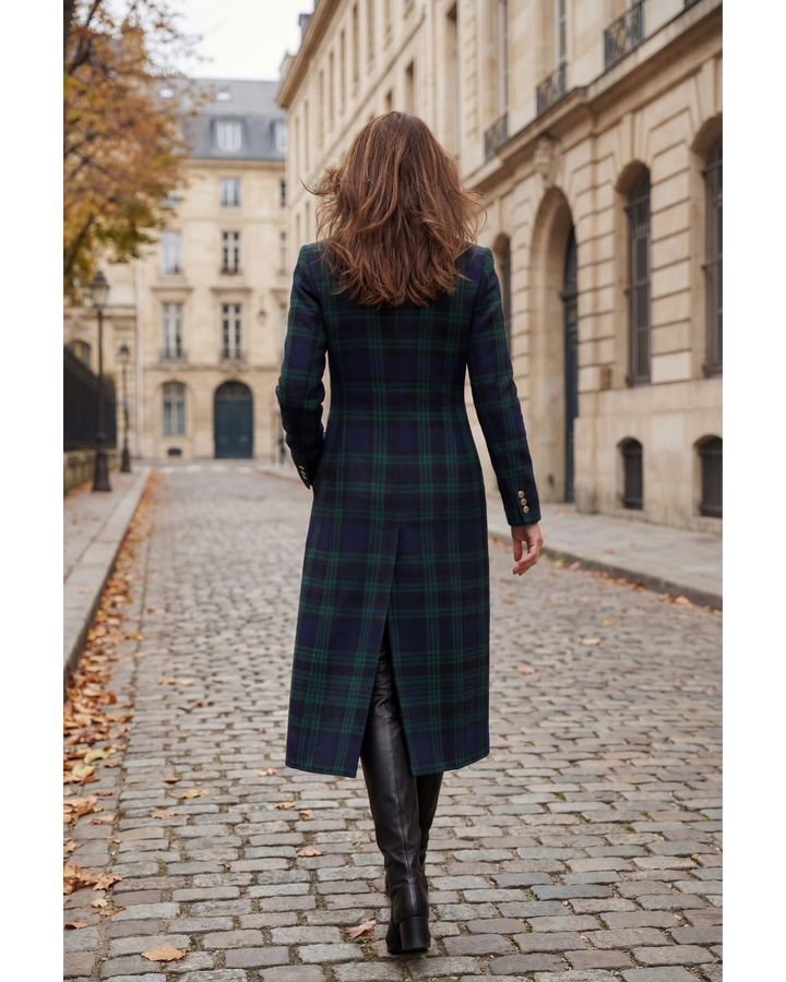 Nancy™ | Timeless Plaid Elegant Coat