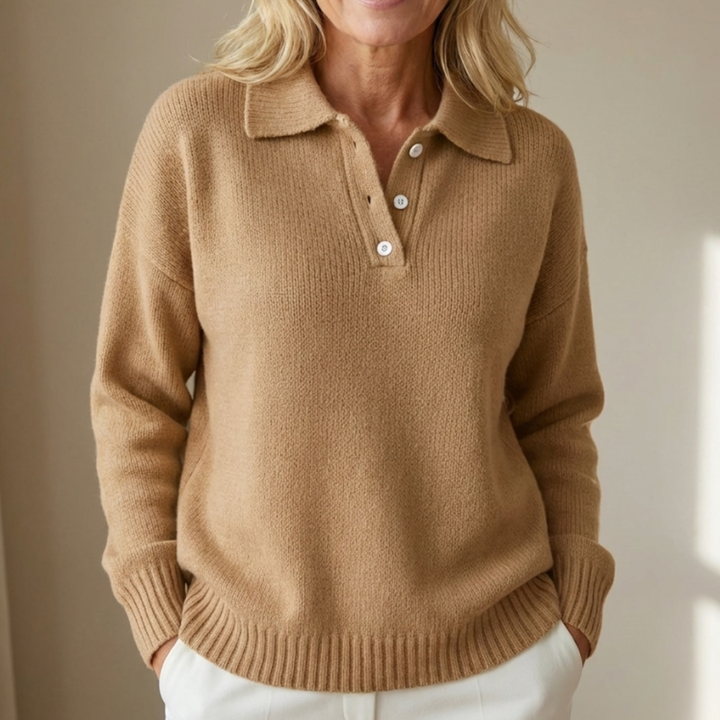 Olivia | Soft Knit Jumper with Collar