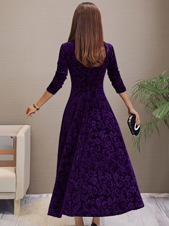 Nancy | Holiday Velvet Elegance Dress