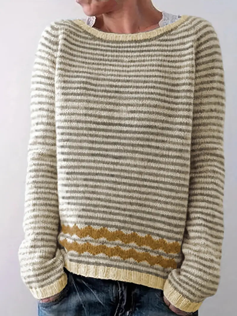 Jai | Striped Casual Knit Sweater