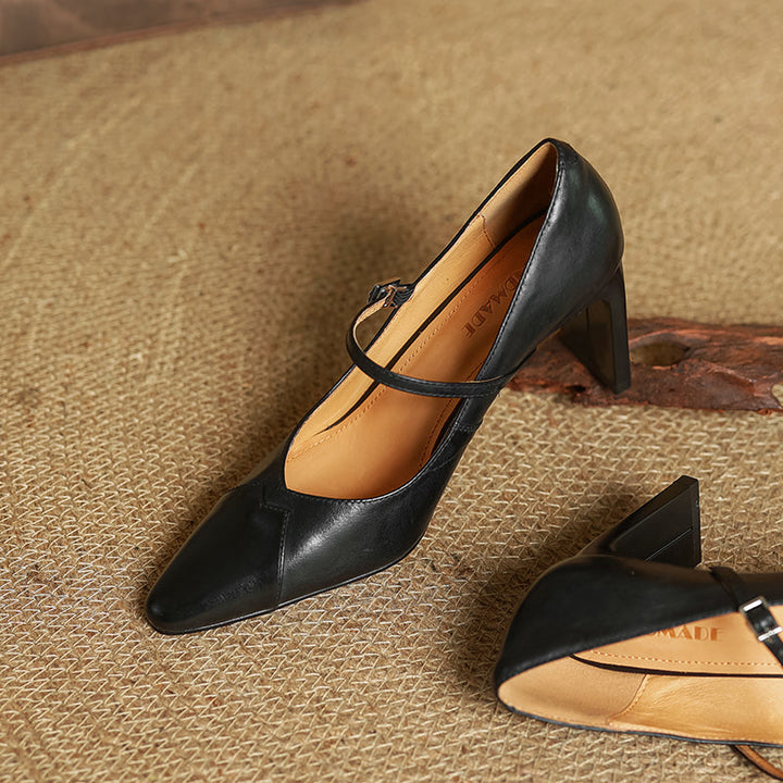 Ivy Genuine Leather Heels