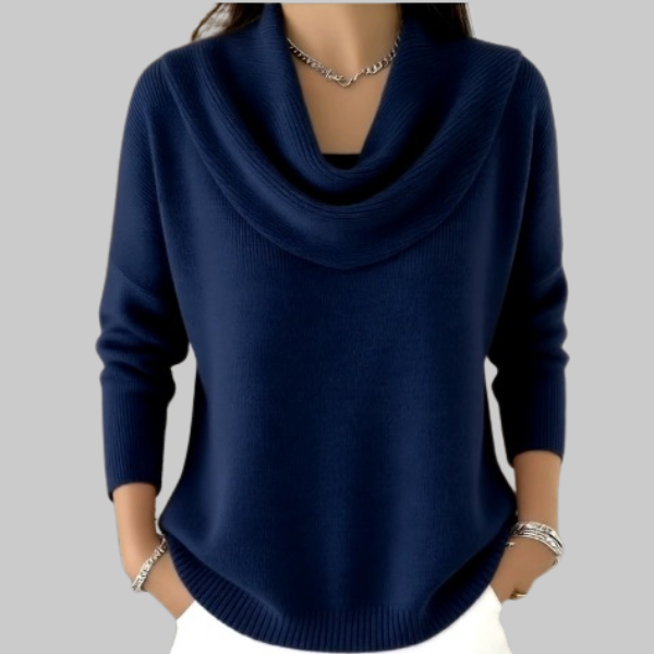 Angela| Soft Cowl Neck Sweater