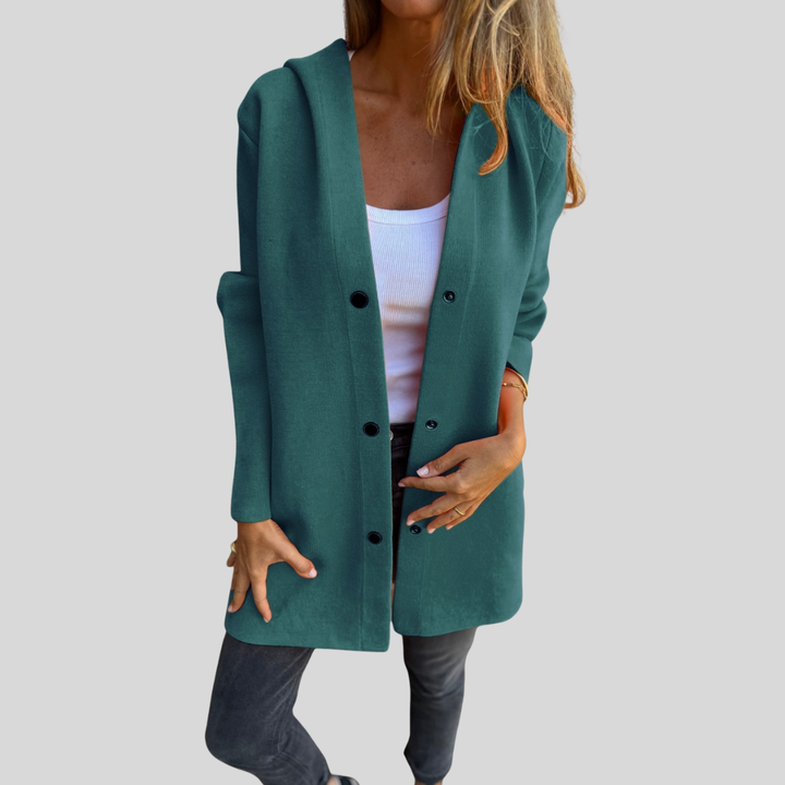 Jacqueline | Casual Hoodie Jacket with Buttons