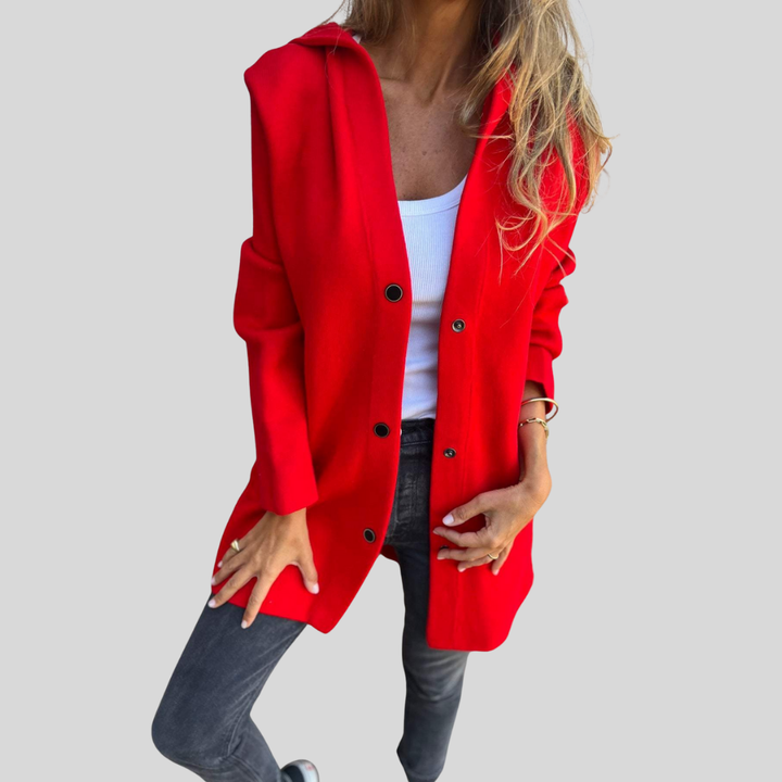 Jacqueline | Casual Hoodie Jacket with Buttons