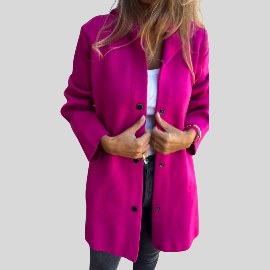 Jacqueline | Casual Hoodie Jacket with Buttons