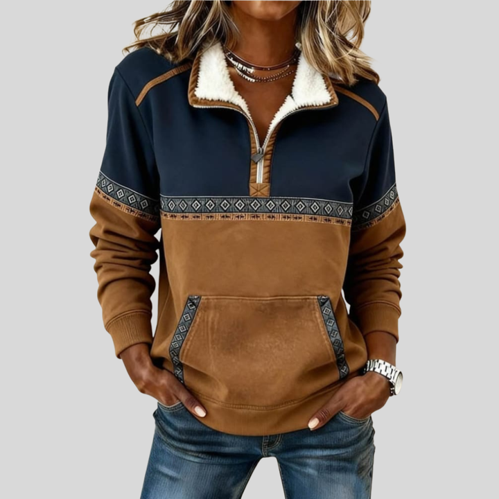 Lorasia | Refined Casual Half-Zip Sweatshirt