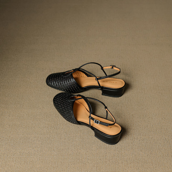 Opal Genuine Leather Slingbacks