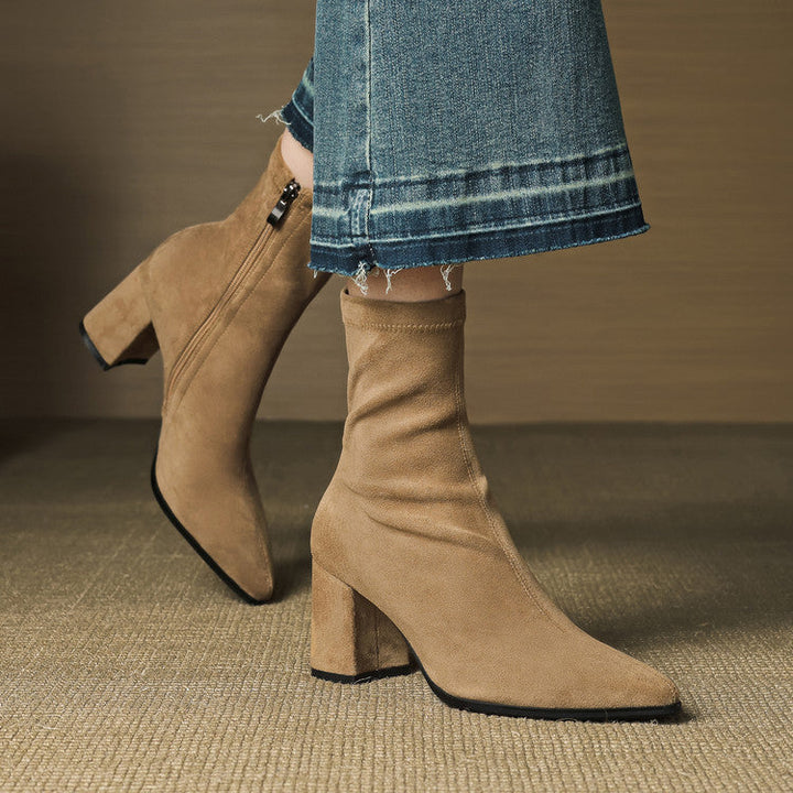 Alora Genuine Suede Boots
