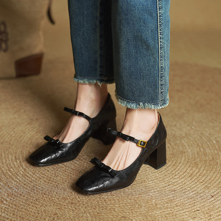 Emar Genuine Leather Heels