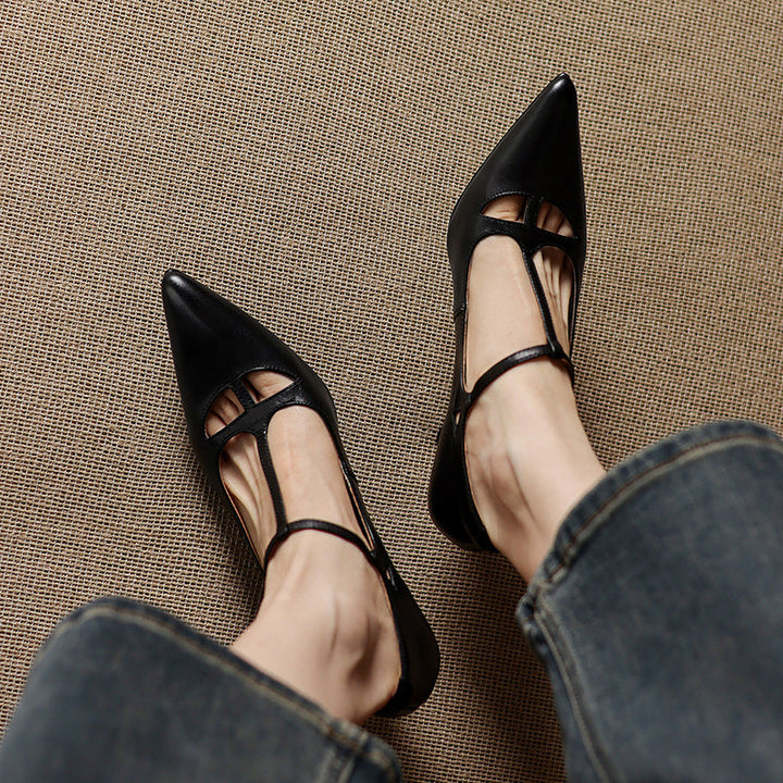 Marve Genuine Leather Pumps