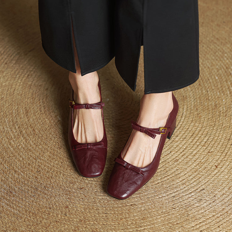 Emar Genuine Leather Heels