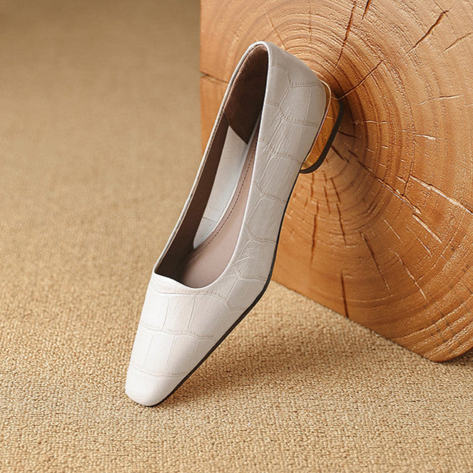 Celene Genuine Leather Heels