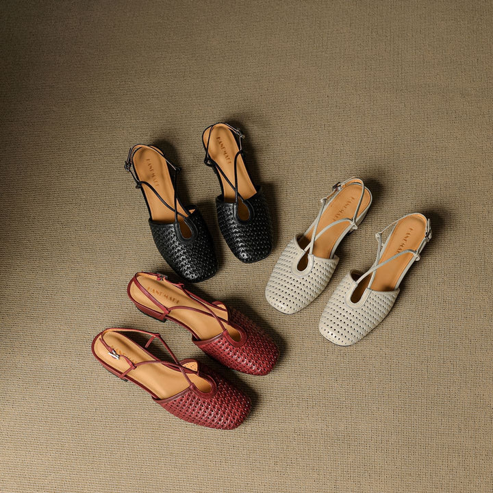 Opal Genuine Leather Slingbacks