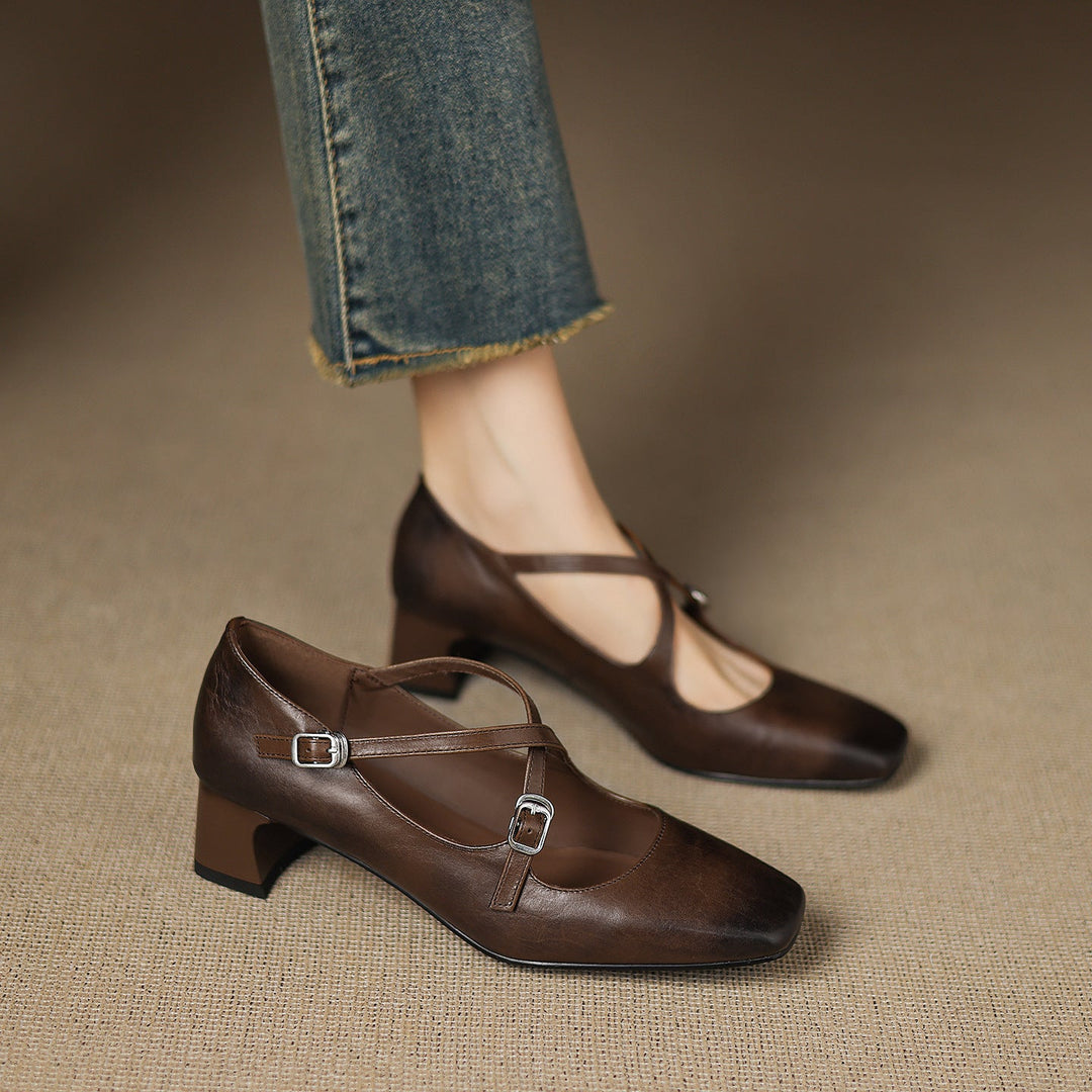 Ciora Genuine Leather Heels