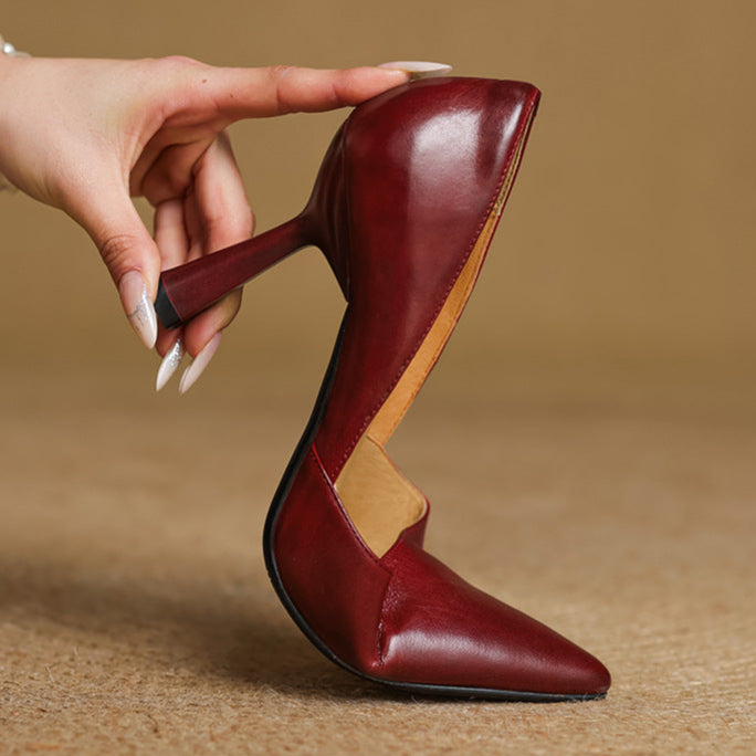 Liana Genuine Leather Heels