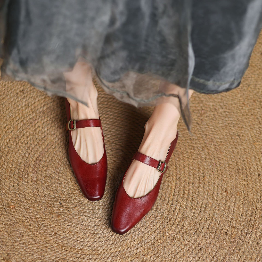 Maira Genuine Leather Heels