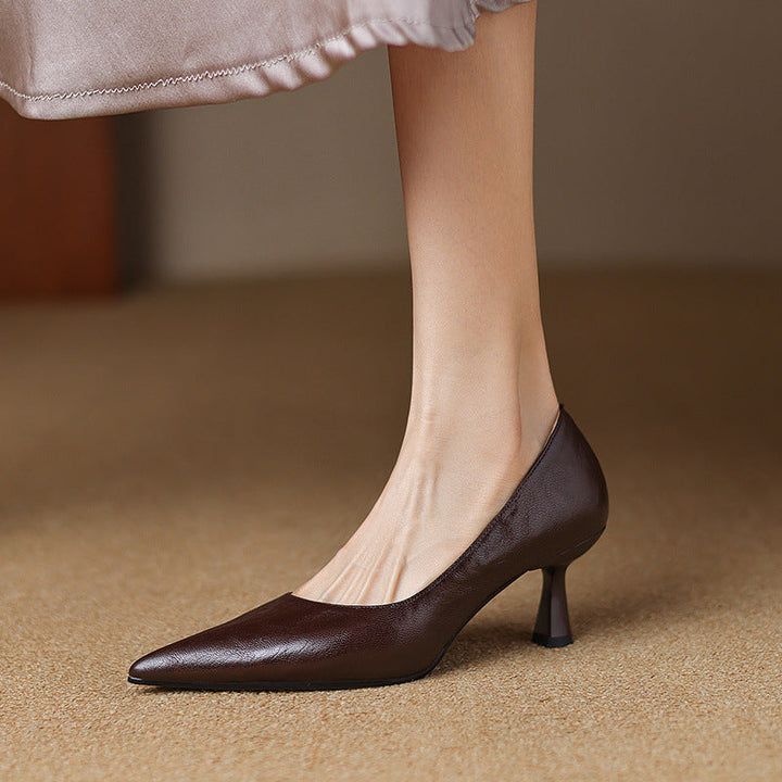 Elore Genuine Leather Heels