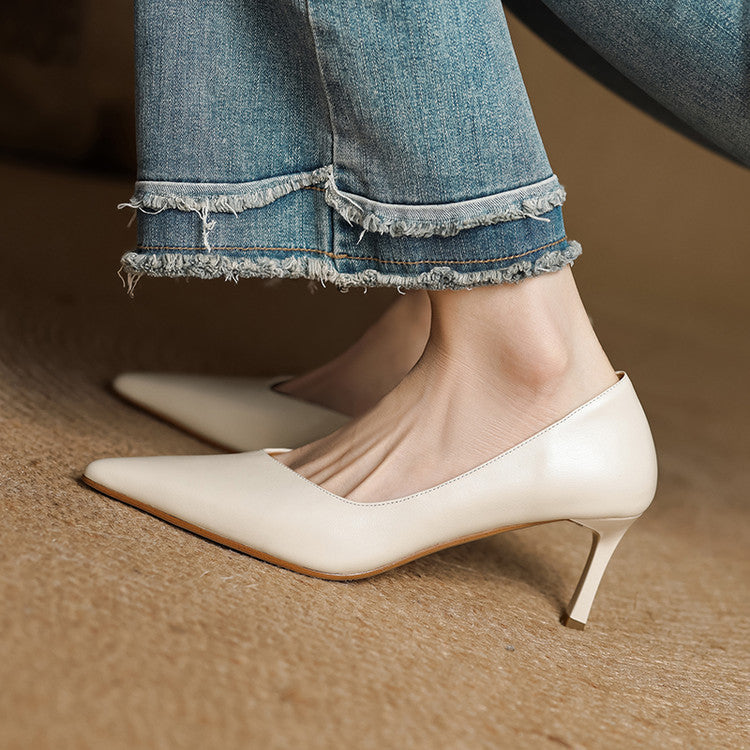 Nuva Genuine Leather Heels