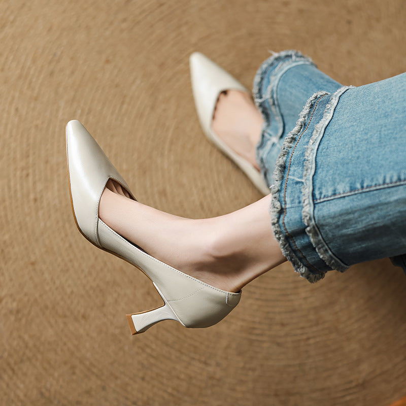 Zyne Genuine Leather Heels