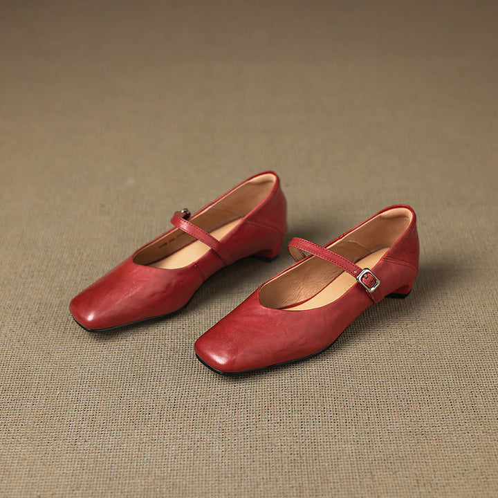 Ayra Genuine Leather Flats
