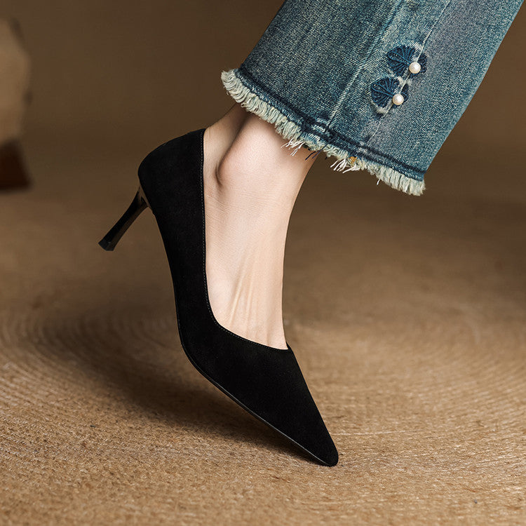 Nuva Genuine Leather Heels