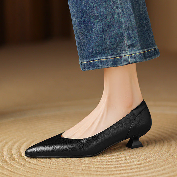 Nera Genuine Leather Heels