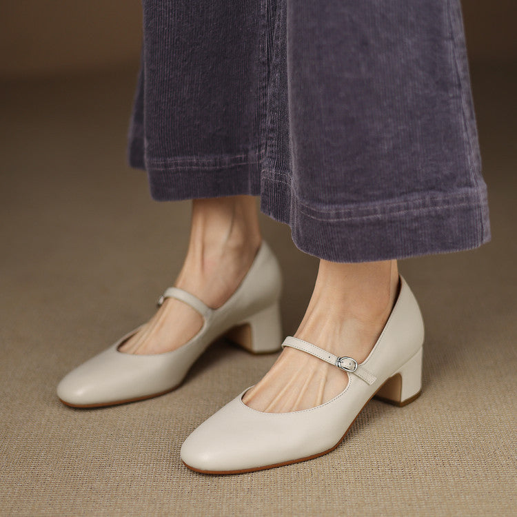 Cadrel Genuine Leather Pumps