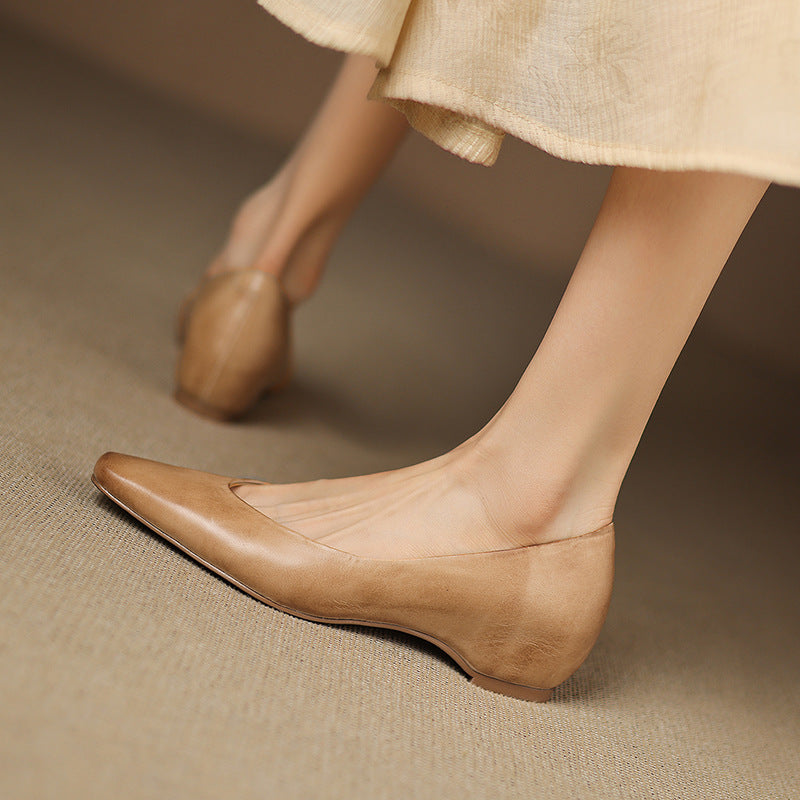 Oren Genuine Leather Flats