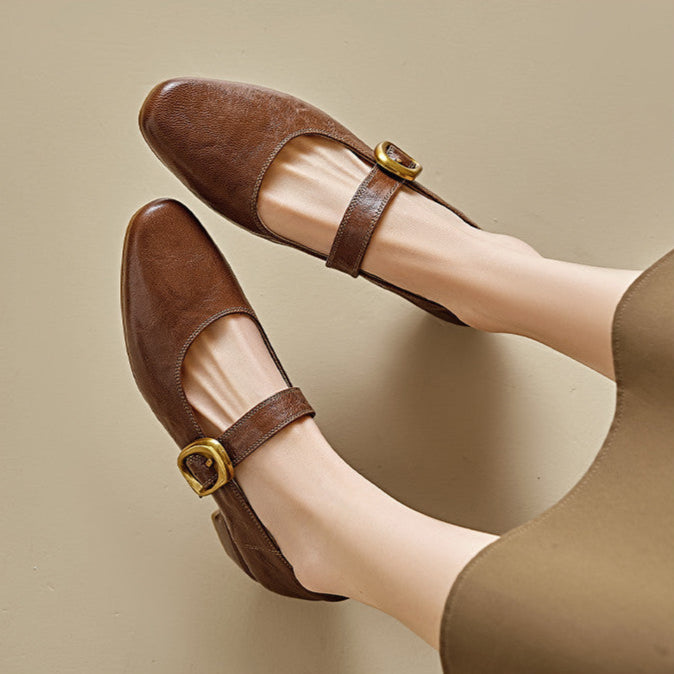 Minara Genuine Leather Pumps