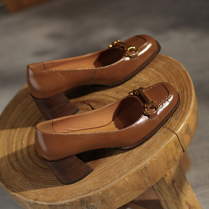 Velora Genuine Leather Heels