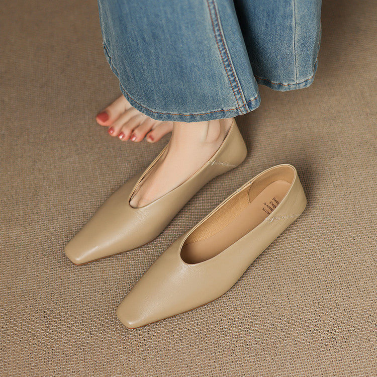 Emor Genuine Leather Flats