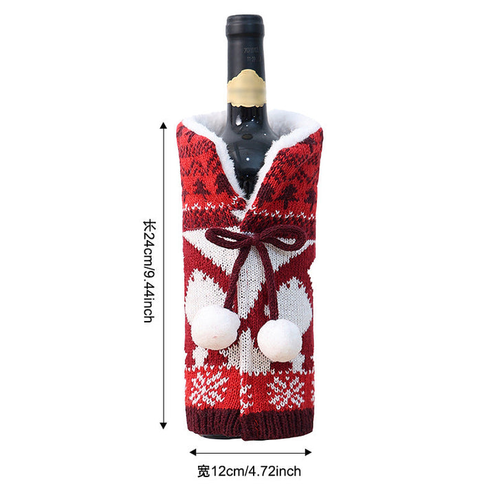 Mukava Knitted Wool Christmas Bottle Sweater
