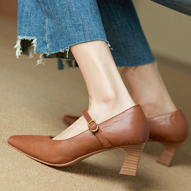 Estel Genuine Leather Heels