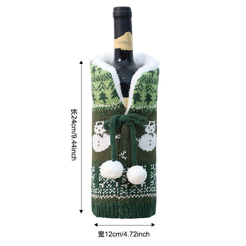 Mukava Knitted Wool Christmas Bottle Sweater