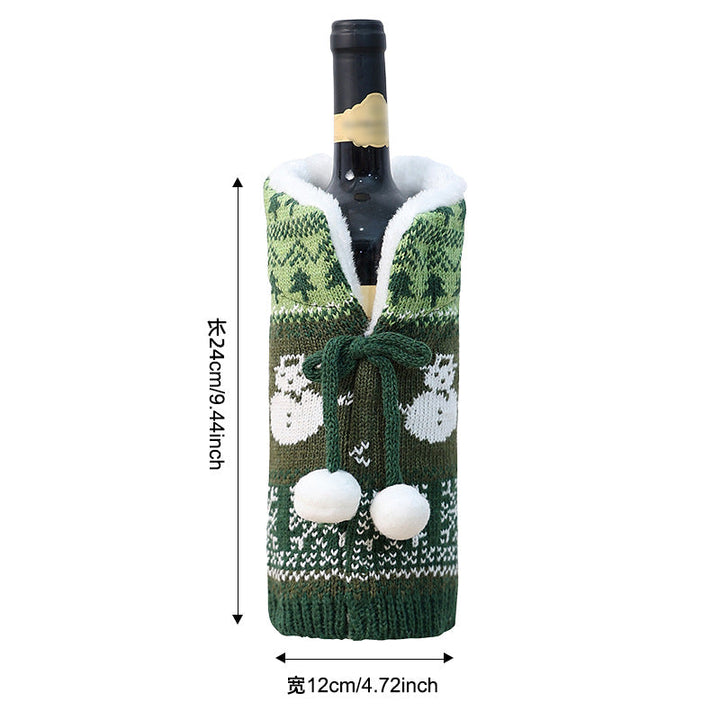 Mukava Knitted Wool Christmas Bottle Sweater