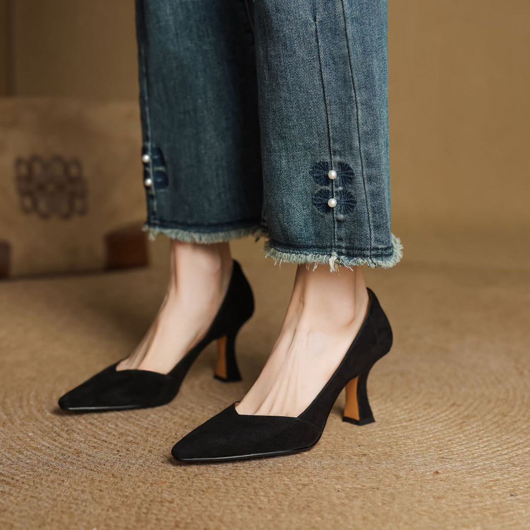 Zyne Genuine Leather Heels