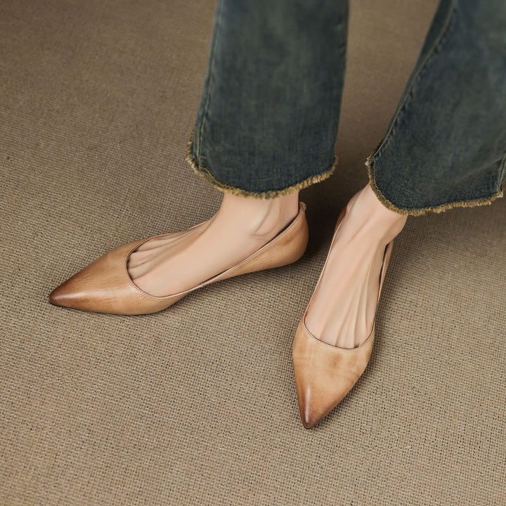 Irella Genuine Leather Flats