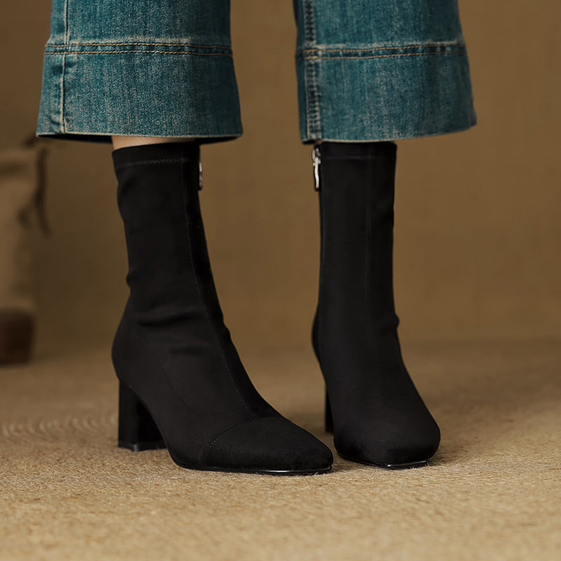 Aelis Genuine Suede Boots