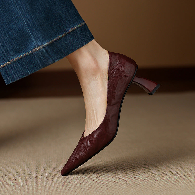 Veler Genuine Leather Heels