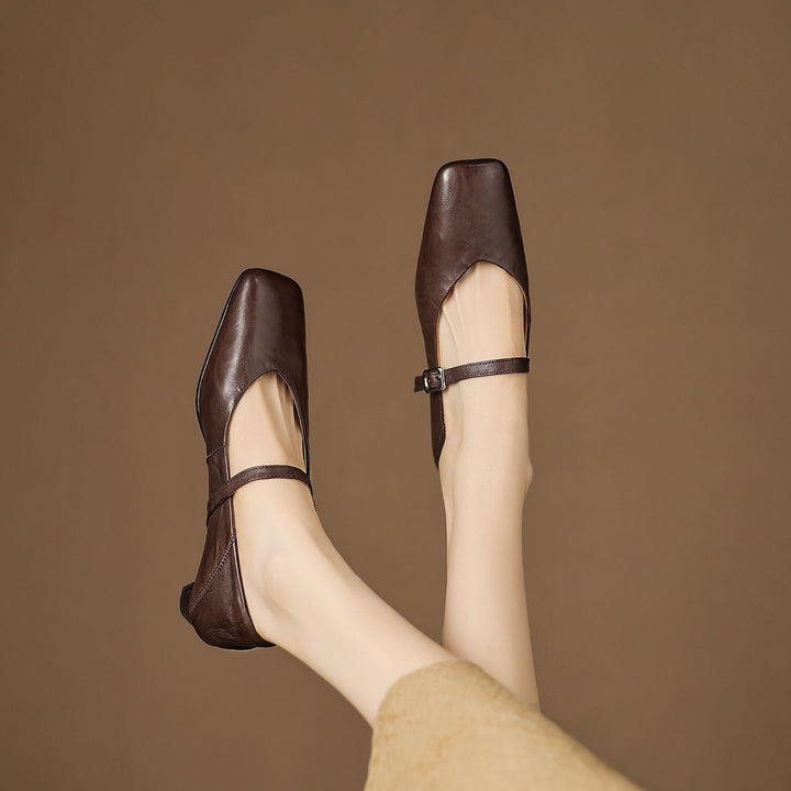 Ayra Genuine Leather Flats