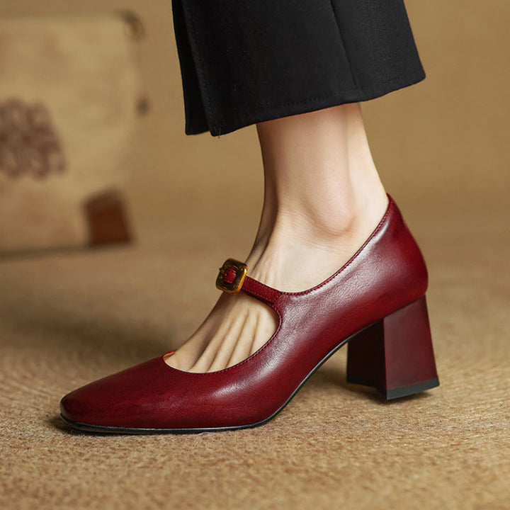 Olea Genuine Leather Heels