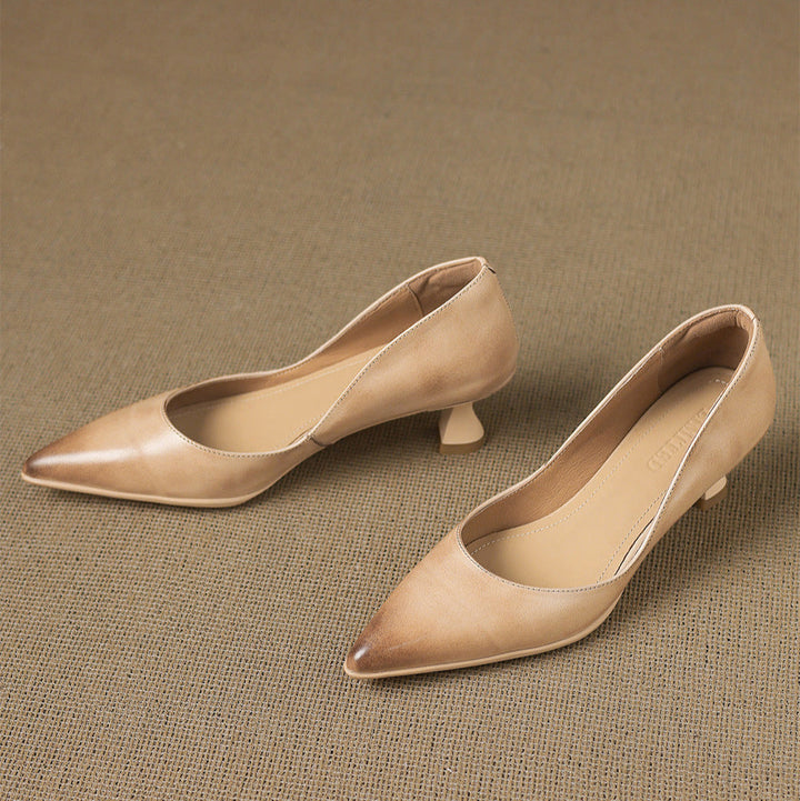 Elyia Genuine Leather Heels