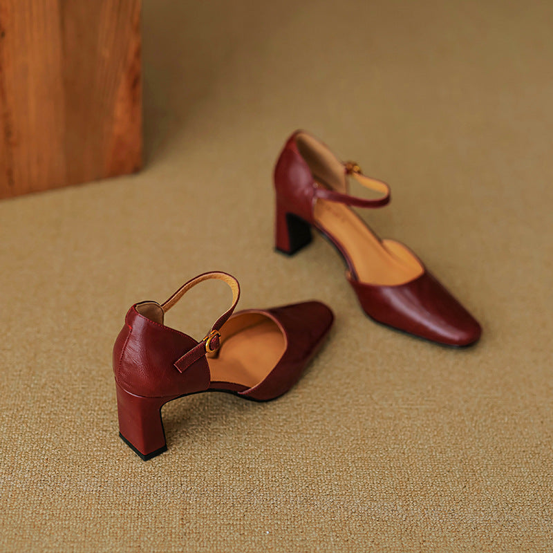 Amaris Genuine Leather Heels